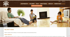 Desktop Screenshot of magnahardwoodfloors.com