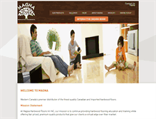 Tablet Screenshot of magnahardwoodfloors.com